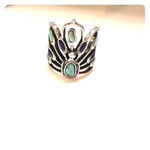 Lucky Brand Turquoise Butterfly Ring